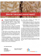 Client Q&A: How do I use a pest control report?