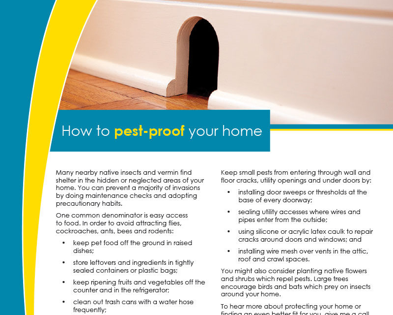 FARM: How to pest-proof your home