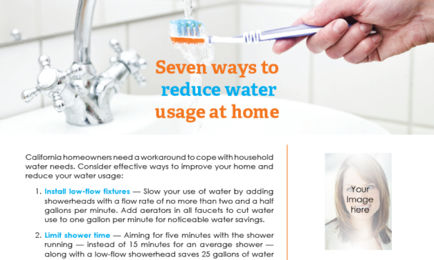 FARM: Seven ways to reduce water usage at home