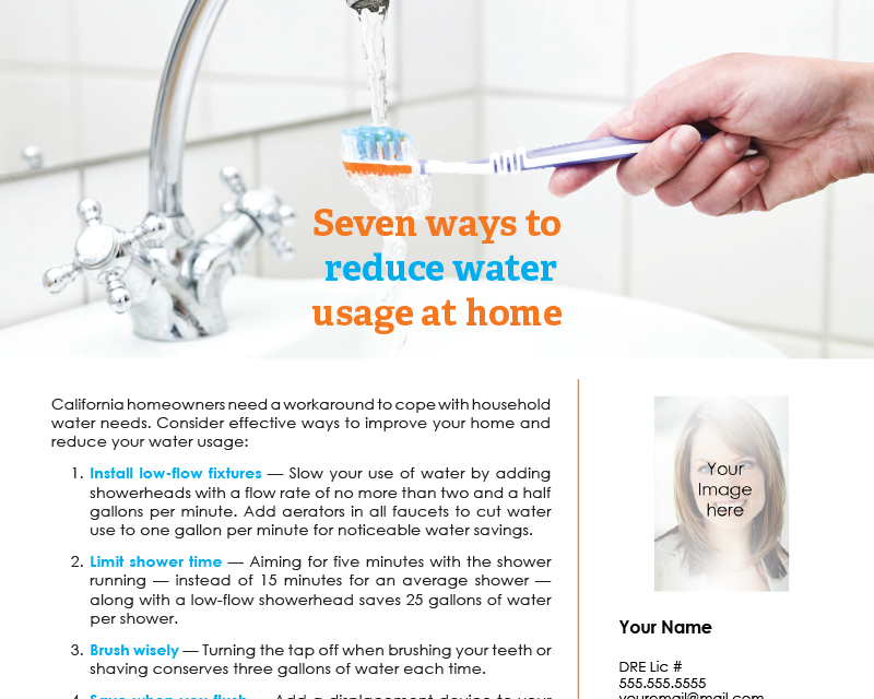 FARM: Seven ways to reduce water usage at home