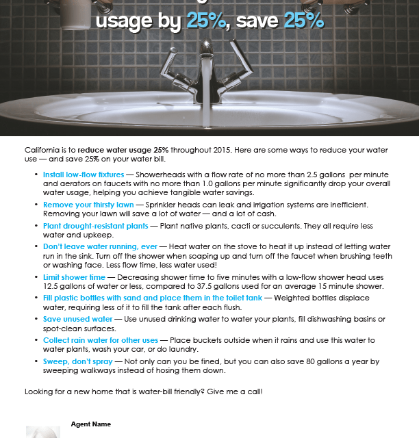 FARM: Reduce your water usage by 25%, save 25%
