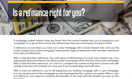 FARM: Is a refinance right for you?