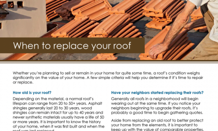 FARM: When To Replace Your Roof