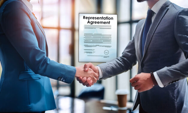 A representation agreement employs a broker