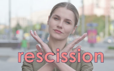 Right of rescission, after closing