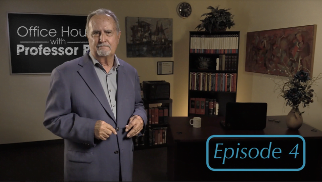 Office Hours with Professor Bill: Episode 4