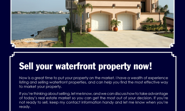 FARM: Sell your waterfront property now!