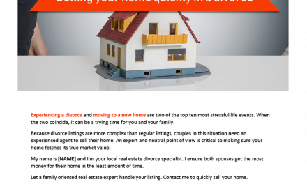 FARM: Selling your home quickly in a divorce