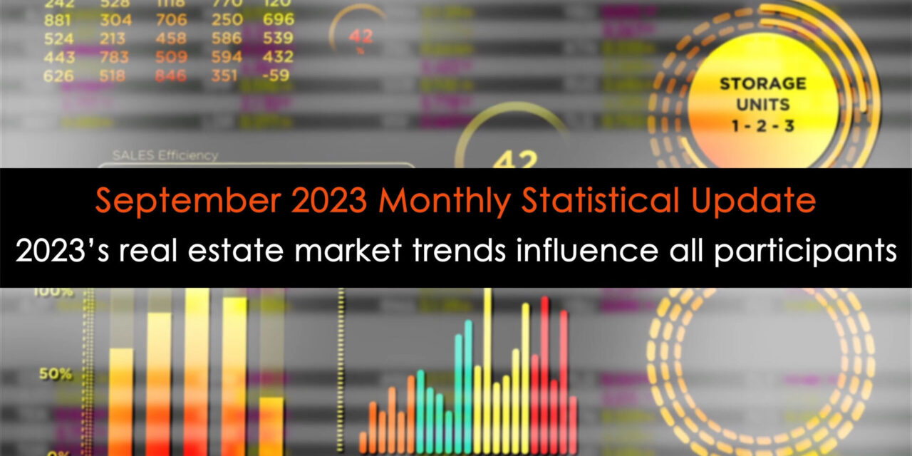 2023’s real estate market trends influence all participants; Monthly Statistical Update (September 2023)