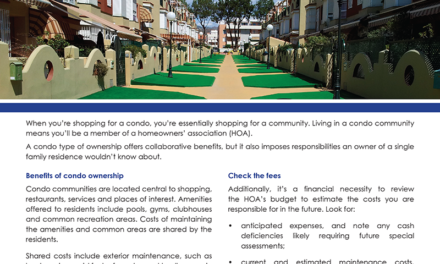 FARM: Shopping for a condo