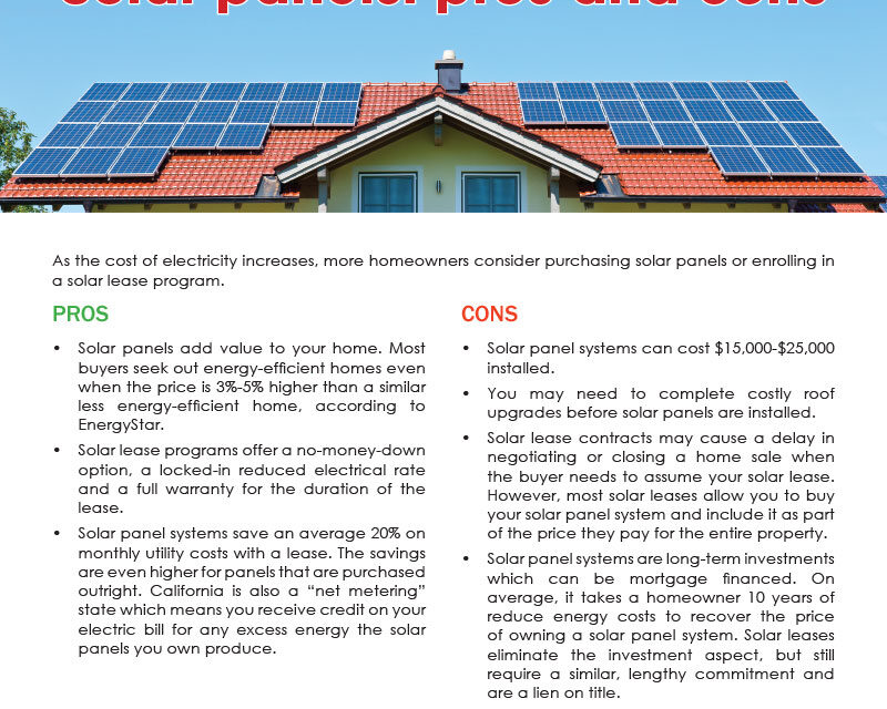 FARM: Solar panels: pros and cons
