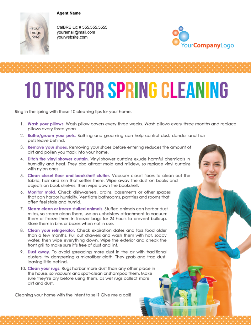 FARM 10 tips for spring cleaning firsttuesday Journal