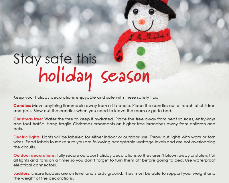 FARM: Stay safe this holiday season