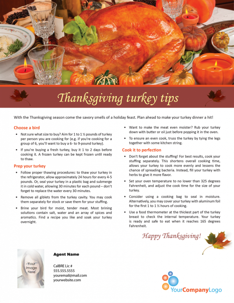 FARM: Thanksgiving turkey tips | firsttuesday Journal