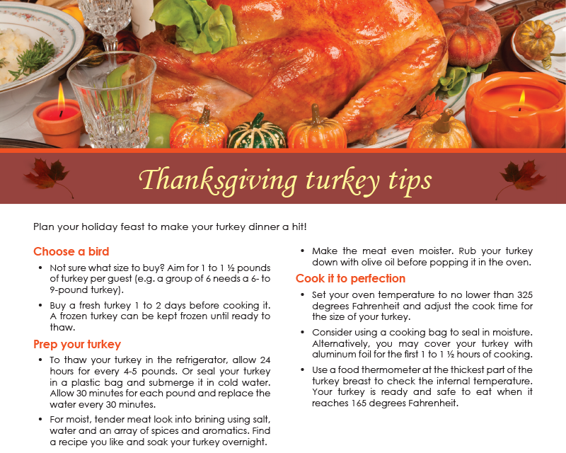 FARM: Thanksgiving turkey tips