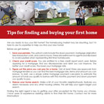 Buying your first home