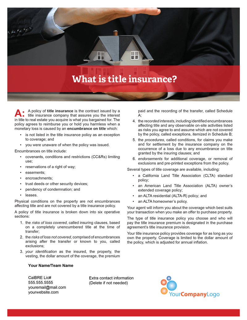 Title-insurance