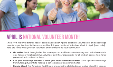 FARM: April is national volunteer month!