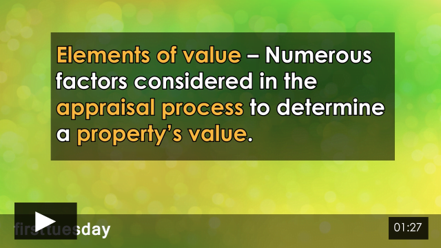 Word-of-the-Week: Elements of Value