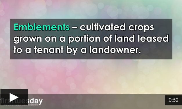 Word-of-the-Week: Emblements