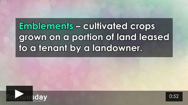 Word-of-the-Week: Emblements