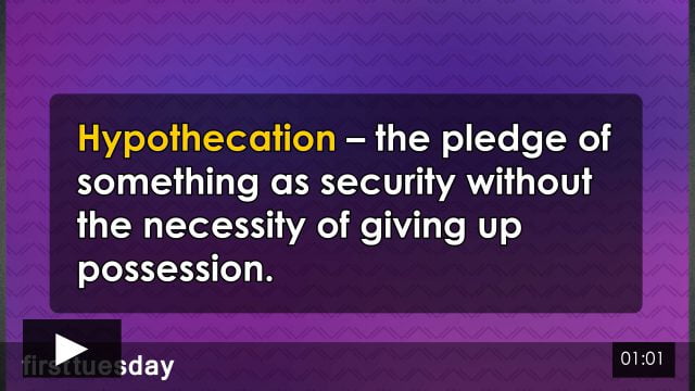 Word-of-the-Week: Hypothecation