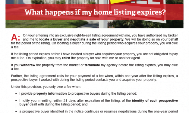 Client Q&A: What happens if my home listing expires?