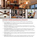 Winter maintenance projects