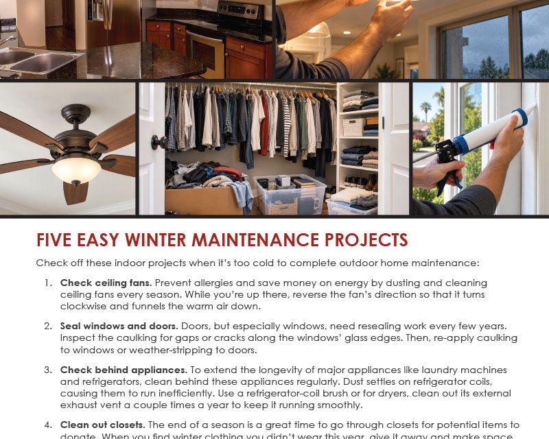 FARM: Five easy winter maintenance projects