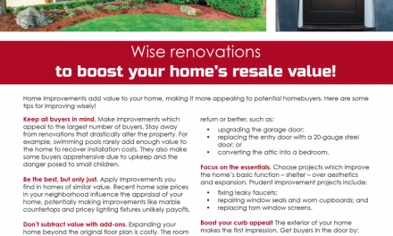 FARM: Wise renovations to boost your home’s resale value