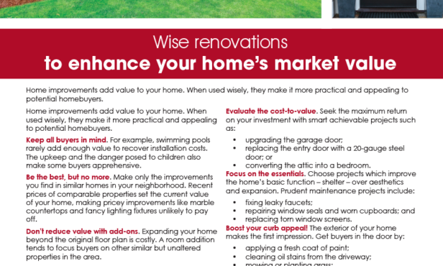 FARM: Wise renovations to enhance your home’s market value