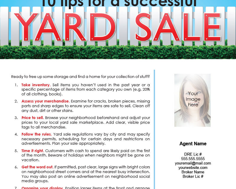 FARM: 10 tips for a successful yard sale