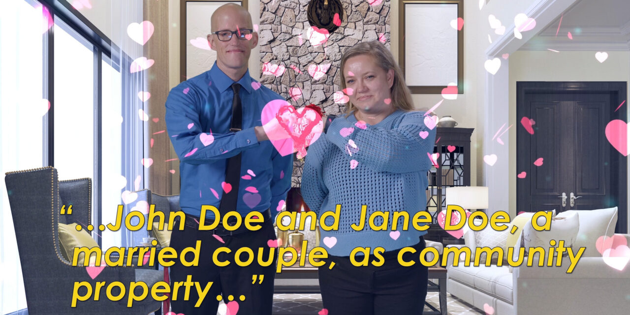 Conveying Community Property