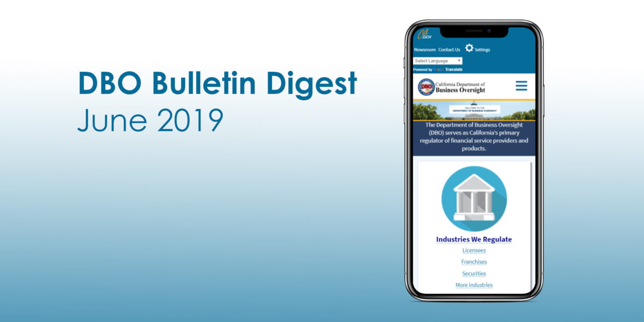 DBO Bulletin Digest June 2019