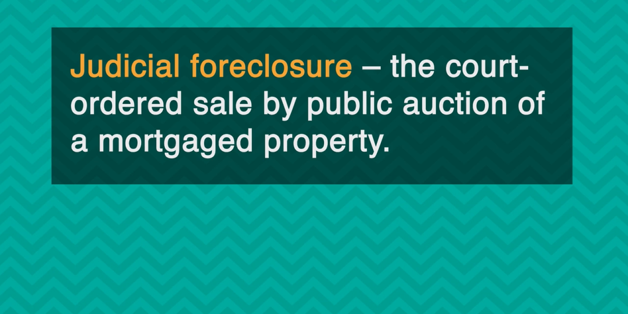 Word-of-the-Week: Judicial foreclosure
