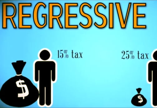 why a flat tax is regressive