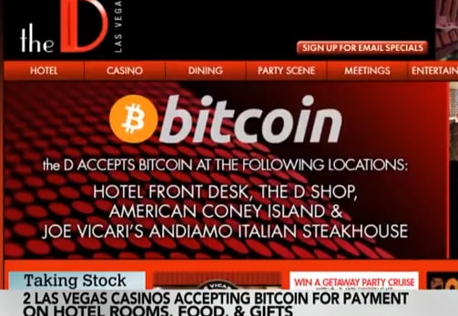 Las Vegas hotels now accepting Bitcoin